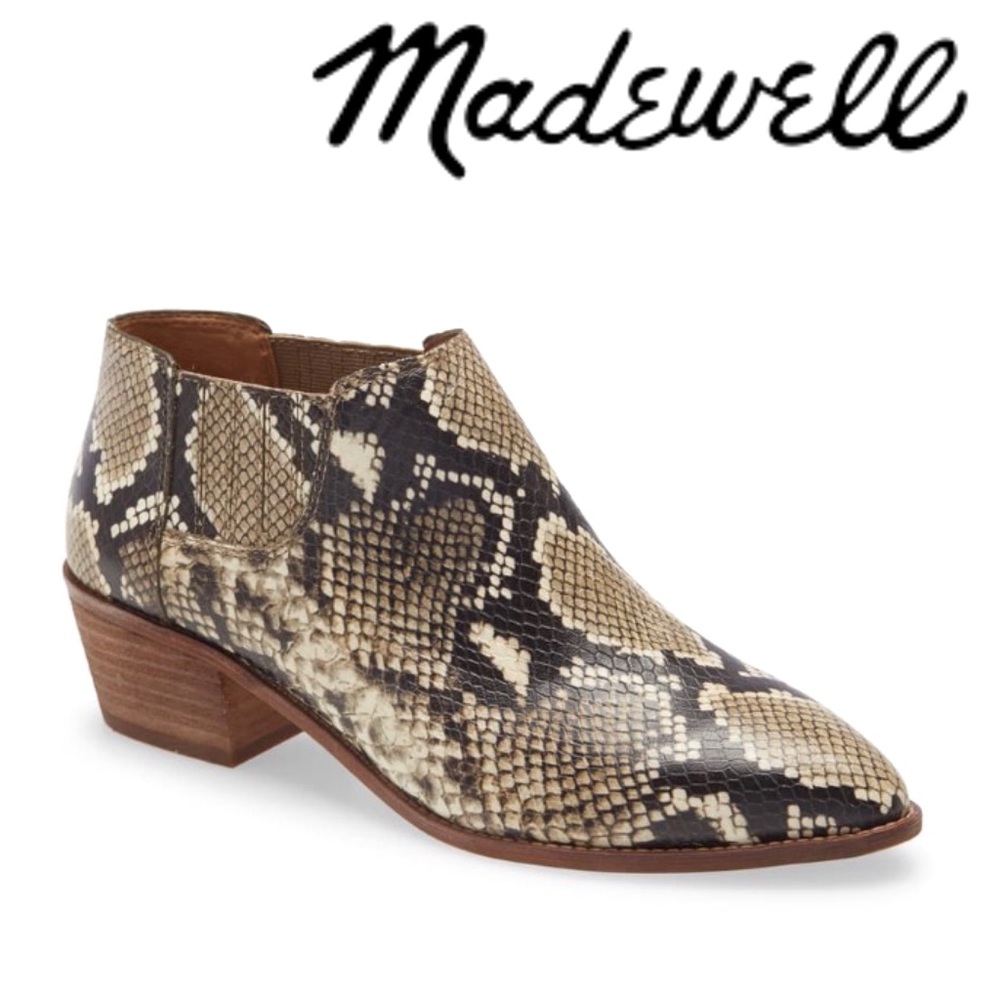 NWT Madewell Sonia Low Leather Chelsea Boot